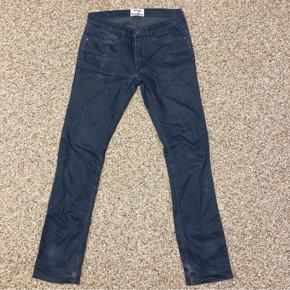 Acne Studios max blue speed slim jeans 30x32 great condition dark grey - Picture 3 of 6
